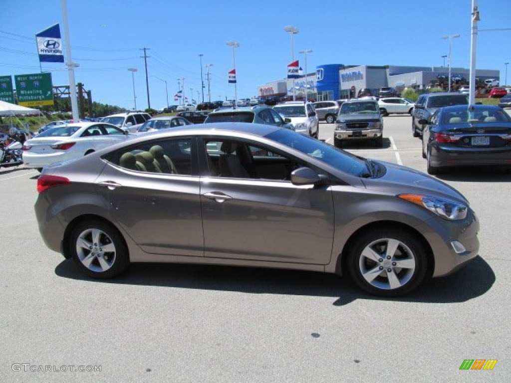 2012 Elantra GLS - Desert Bronze / Beige photo #7