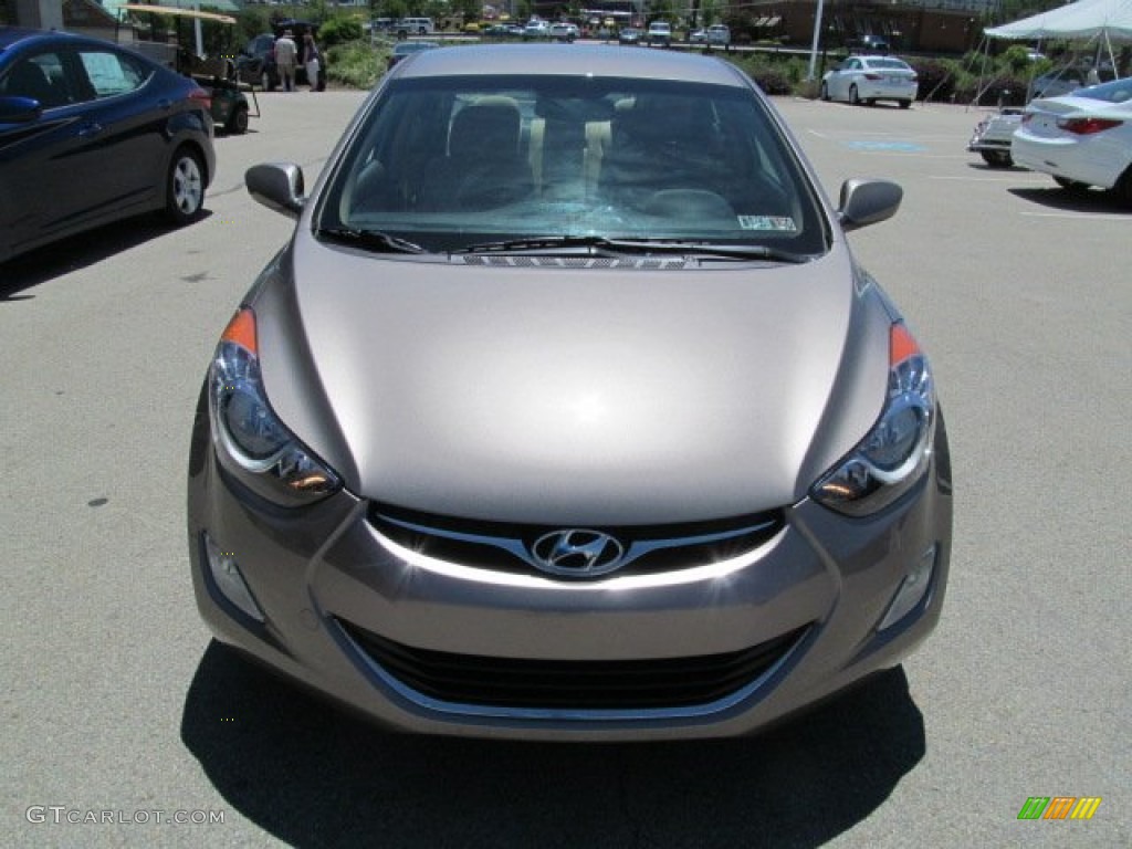 2012 Elantra GLS - Desert Bronze / Beige photo #9