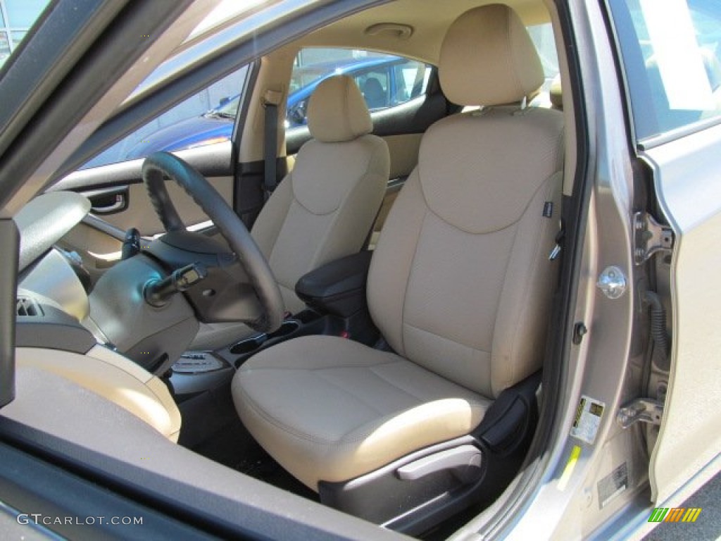 2012 Elantra GLS - Desert Bronze / Beige photo #12