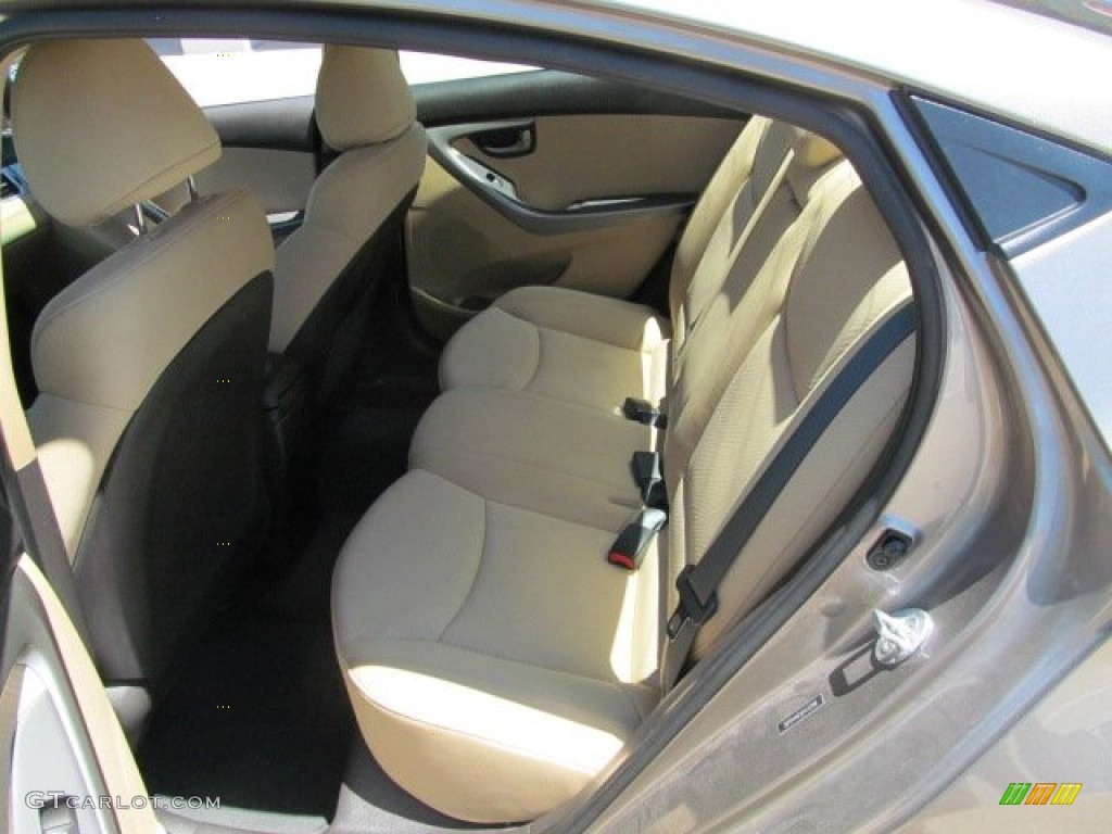 2012 Elantra GLS - Desert Bronze / Beige photo #17