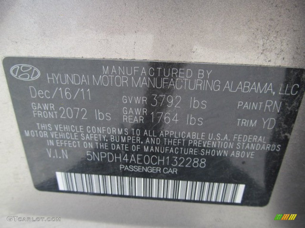 2012 Elantra GLS - Desert Bronze / Beige photo #19