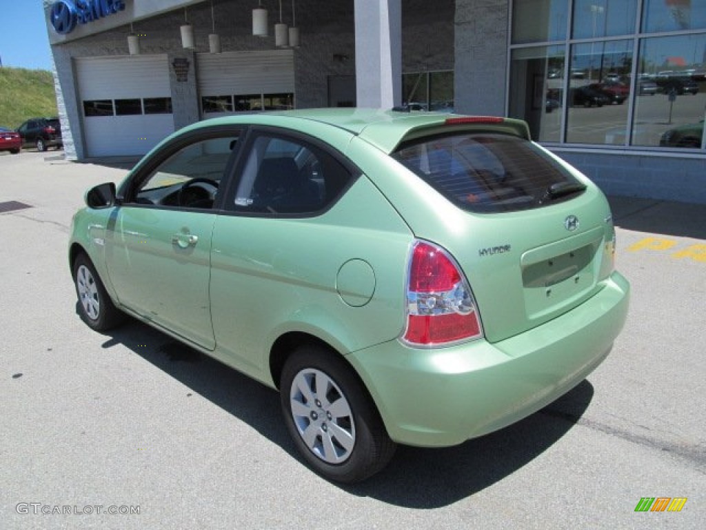 Apple Green Metallic 2011 Hyundai Accent GL 3 Door Exterior Photo #66621776