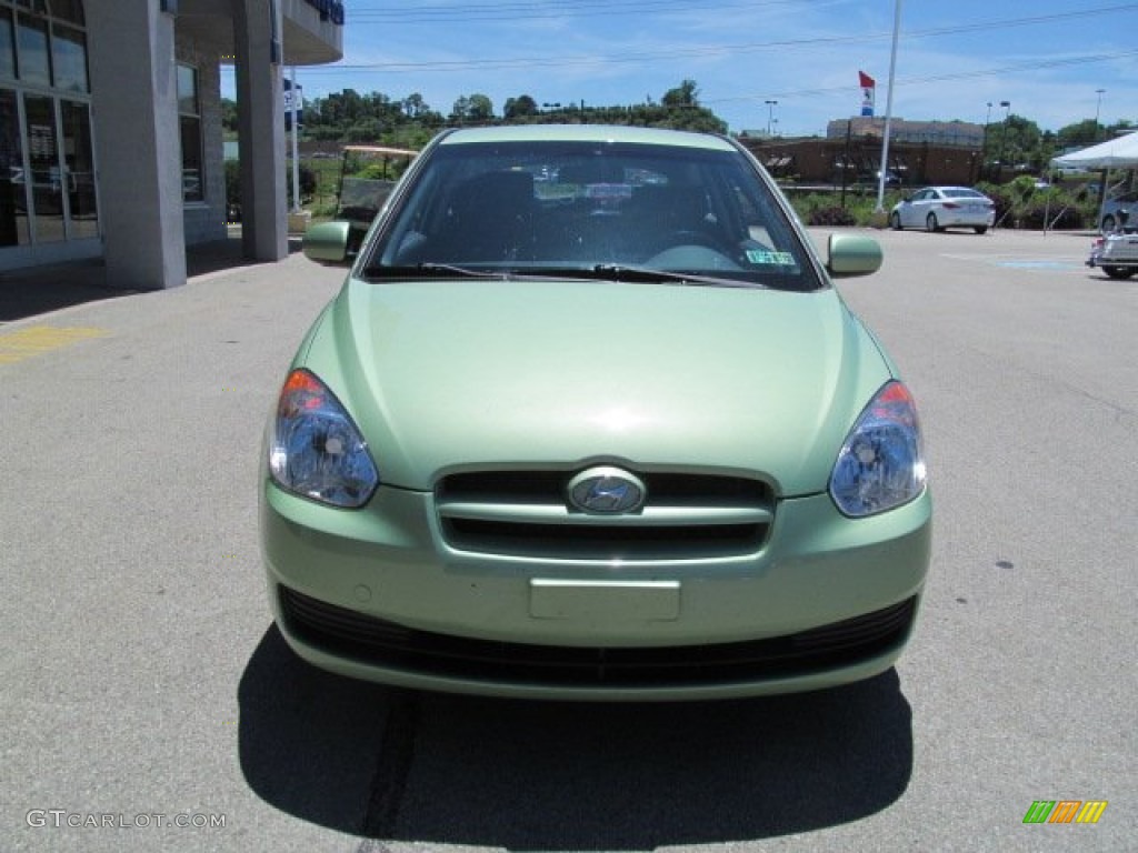 2011 Accent GL 3 Door - Apple Green Metallic / Black photo #11