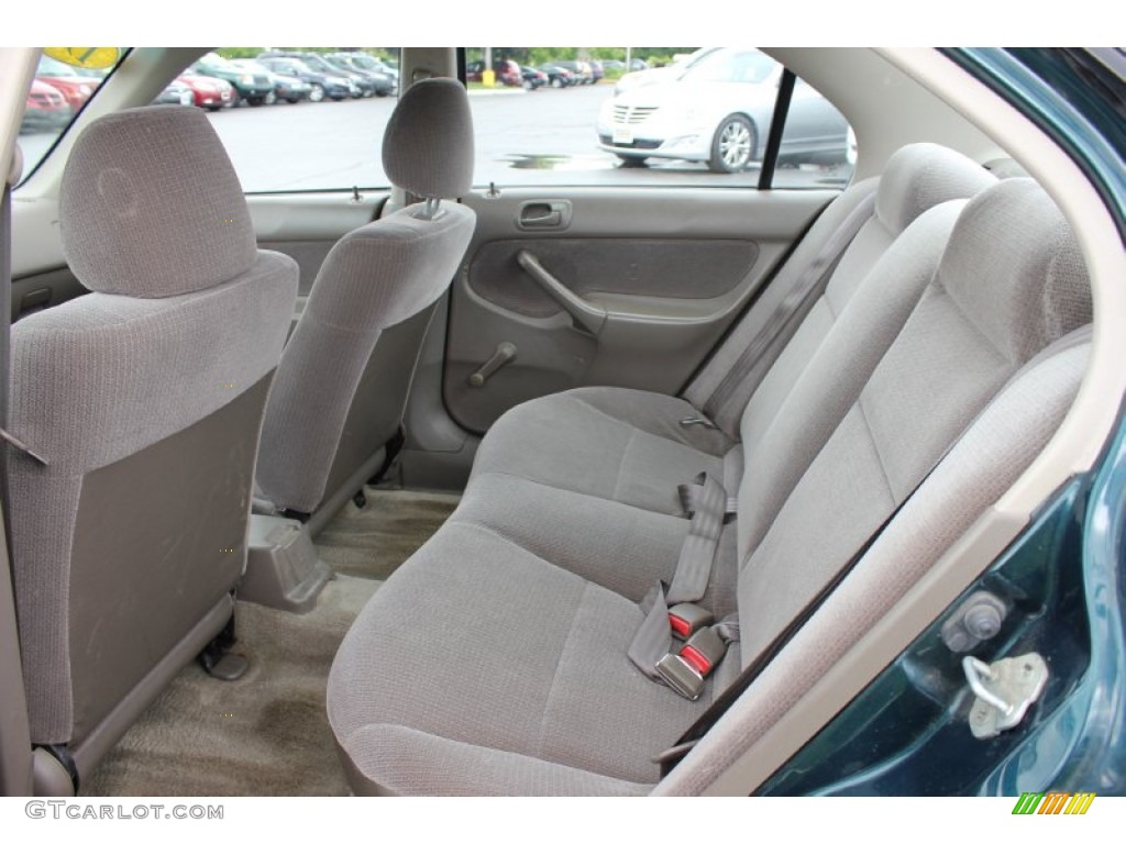 1996 Civic DX Sedan - Dark Green Pearl Metallic / Beige photo #9