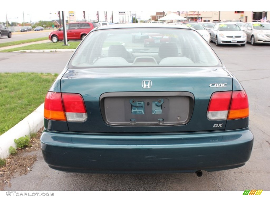 1996 Civic DX Sedan - Dark Green Pearl Metallic / Beige photo #11