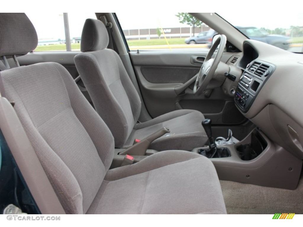 1996 Civic DX Sedan - Dark Green Pearl Metallic / Beige photo #14
