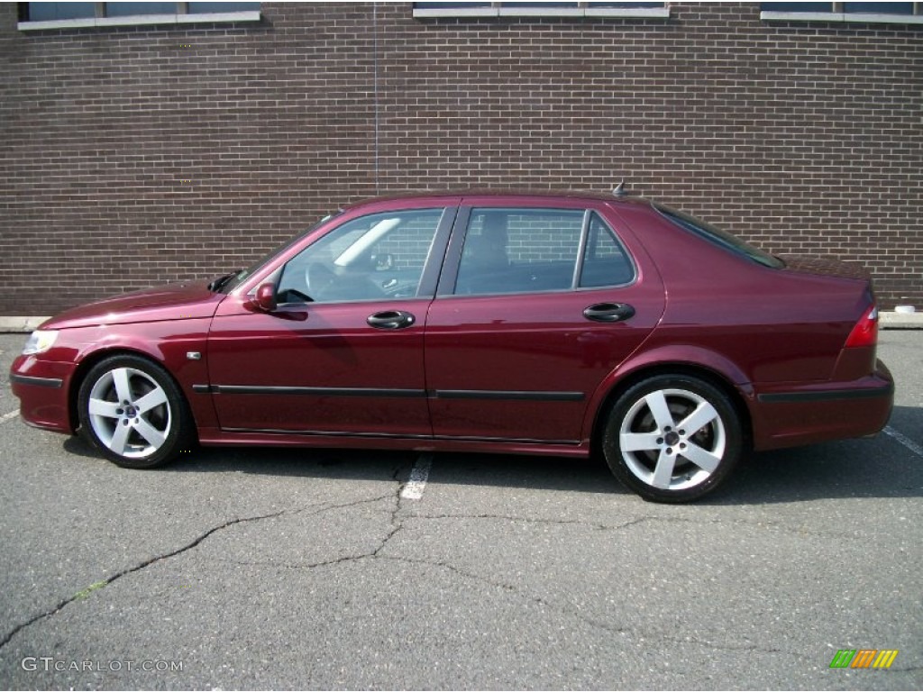 2004 9-5 Aero Sedan - Merlot Red Metallic / Obsidian Black photo #1