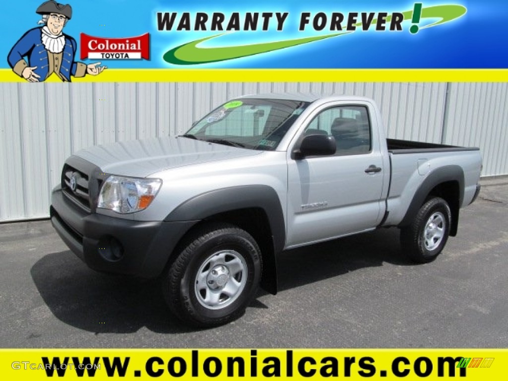 2009 Tacoma Regular Cab 4x4 - Silver Streak Mica / Graphite Gray photo #1