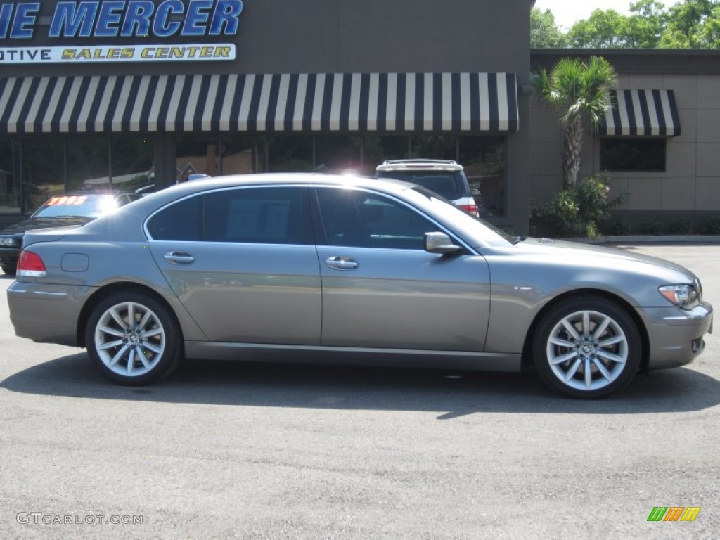 2007 7 Series 750Li Sedan - Sterling Grey Metallic / Black photo #6