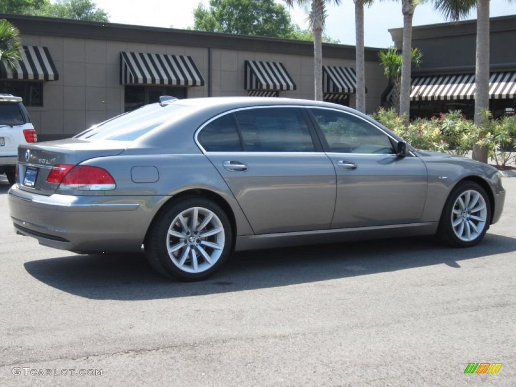 2007 7 Series 750Li Sedan - Sterling Grey Metallic / Black photo #7