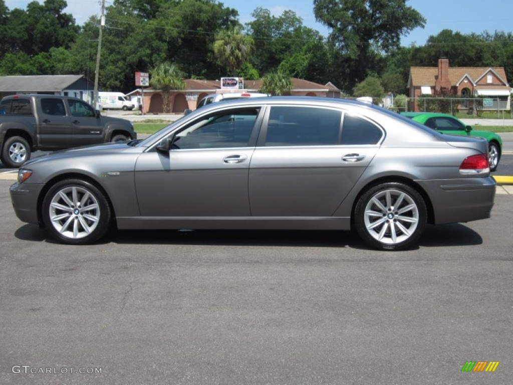 2007 7 Series 750Li Sedan - Sterling Grey Metallic / Black photo #12