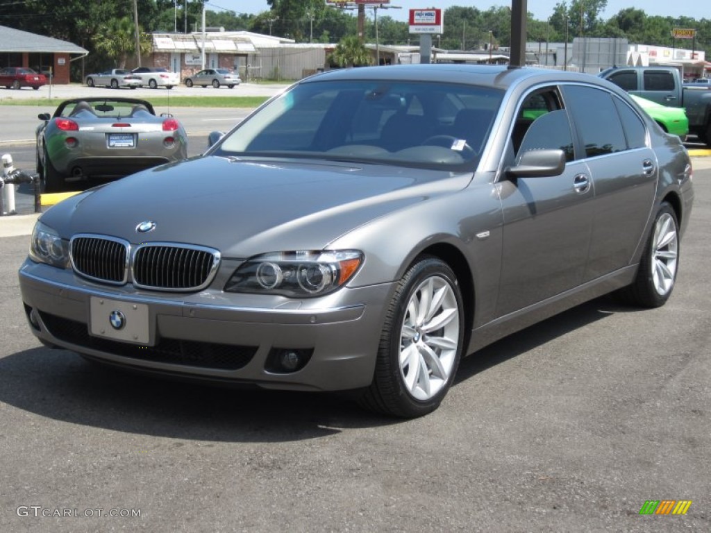 2007 7 Series 750Li Sedan - Sterling Grey Metallic / Black photo #14