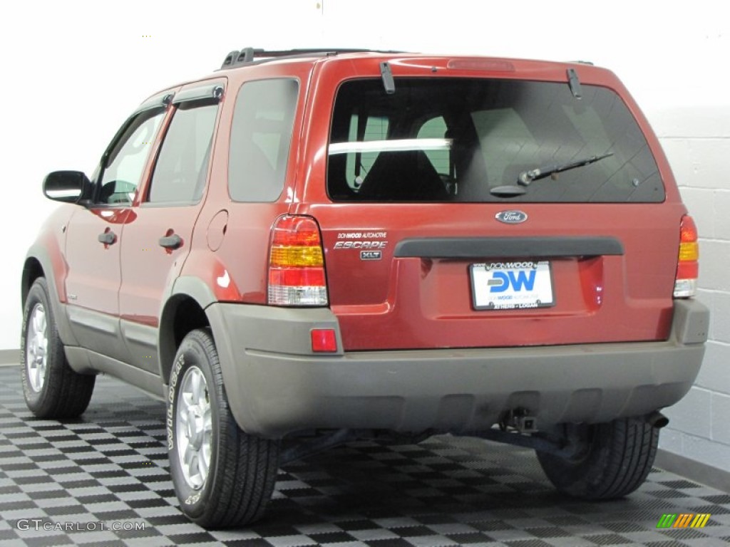 2001 Escape XLT V6 4WD - Bright Red Metallic / Medium Graphite Grey photo #2