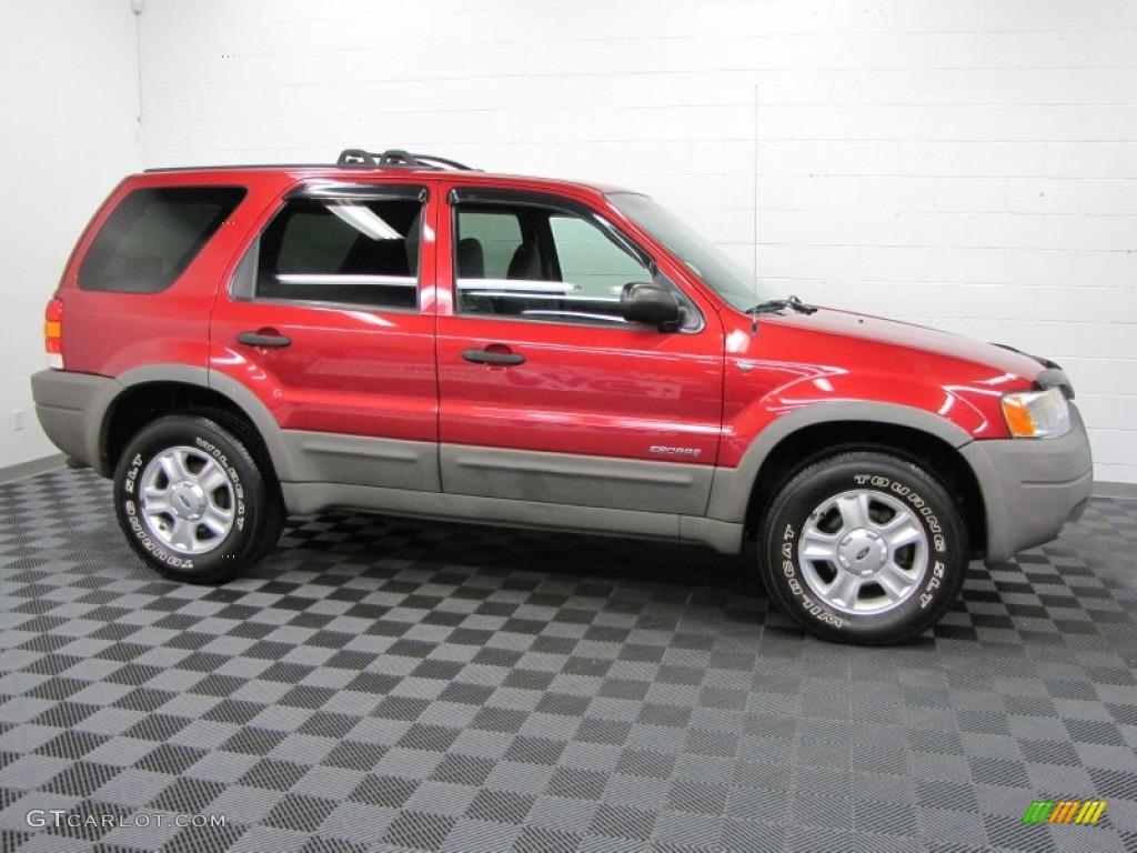 2001 Escape XLT V6 4WD - Bright Red Metallic / Medium Graphite Grey photo #9