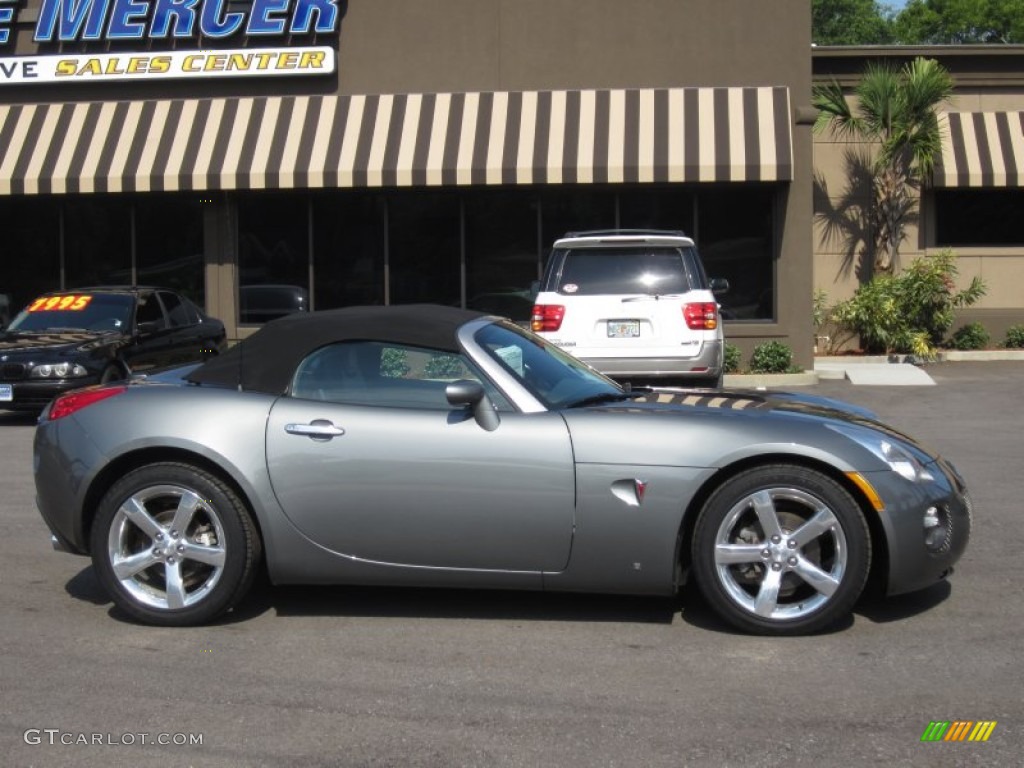 2007 Solstice GXP Roadster - Sly Gray / Ebony photo #6