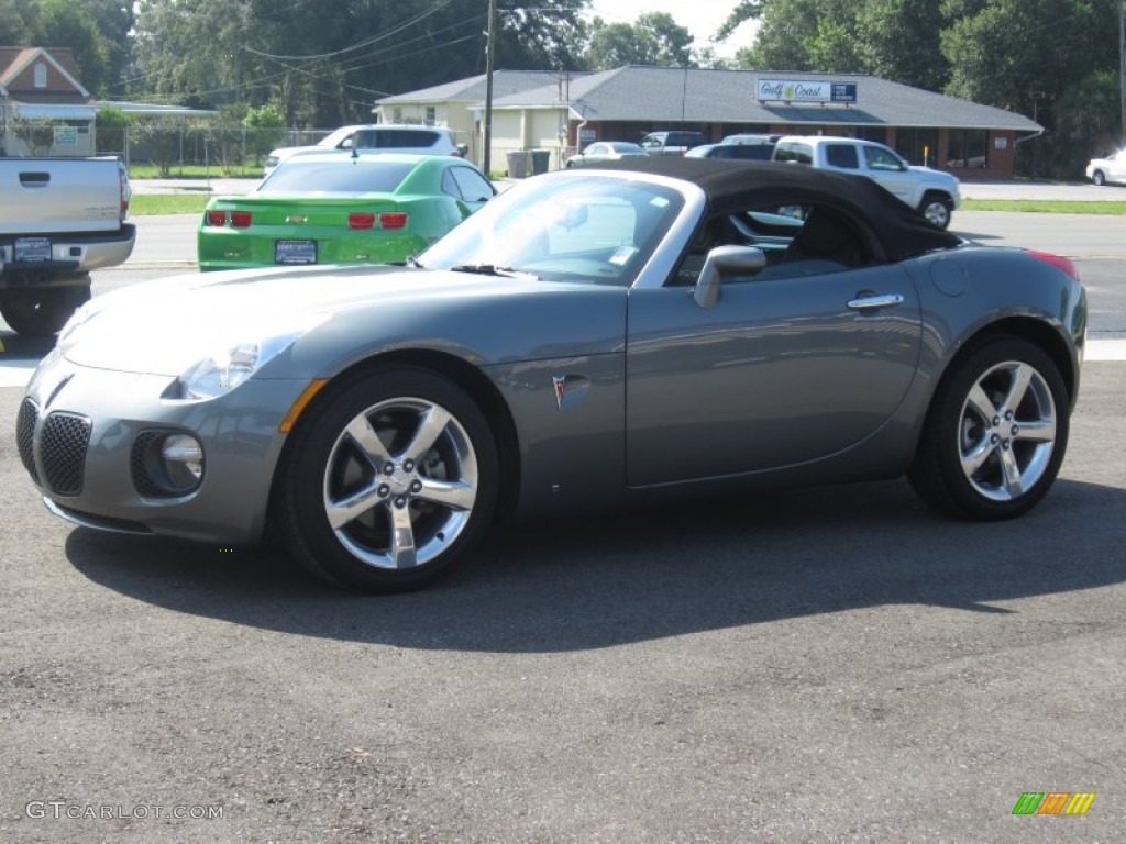 2007 Solstice GXP Roadster - Sly Gray / Ebony photo #13