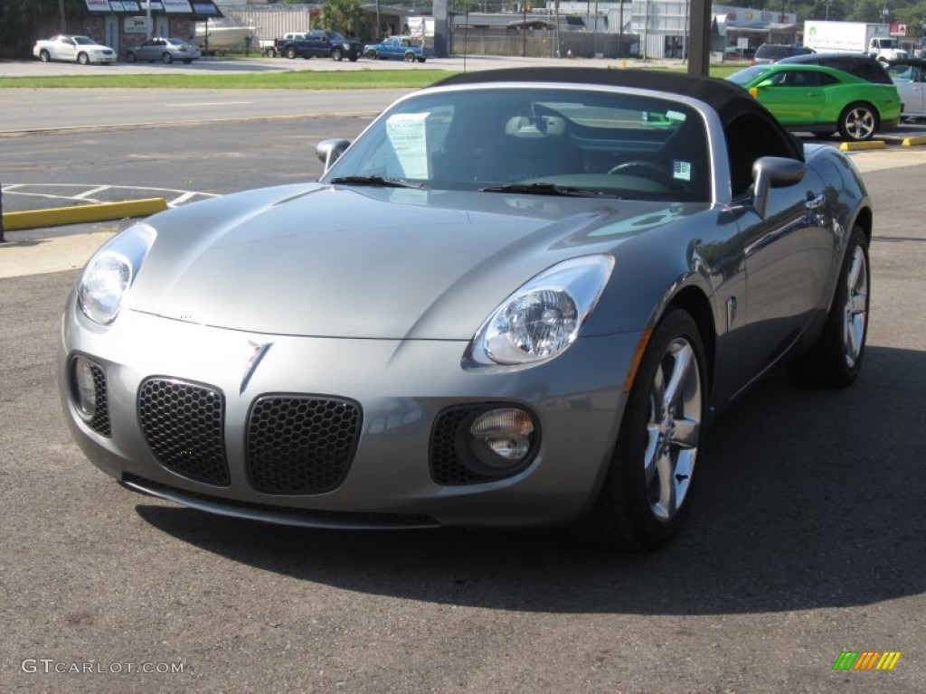 2007 Solstice GXP Roadster - Sly Gray / Ebony photo #14