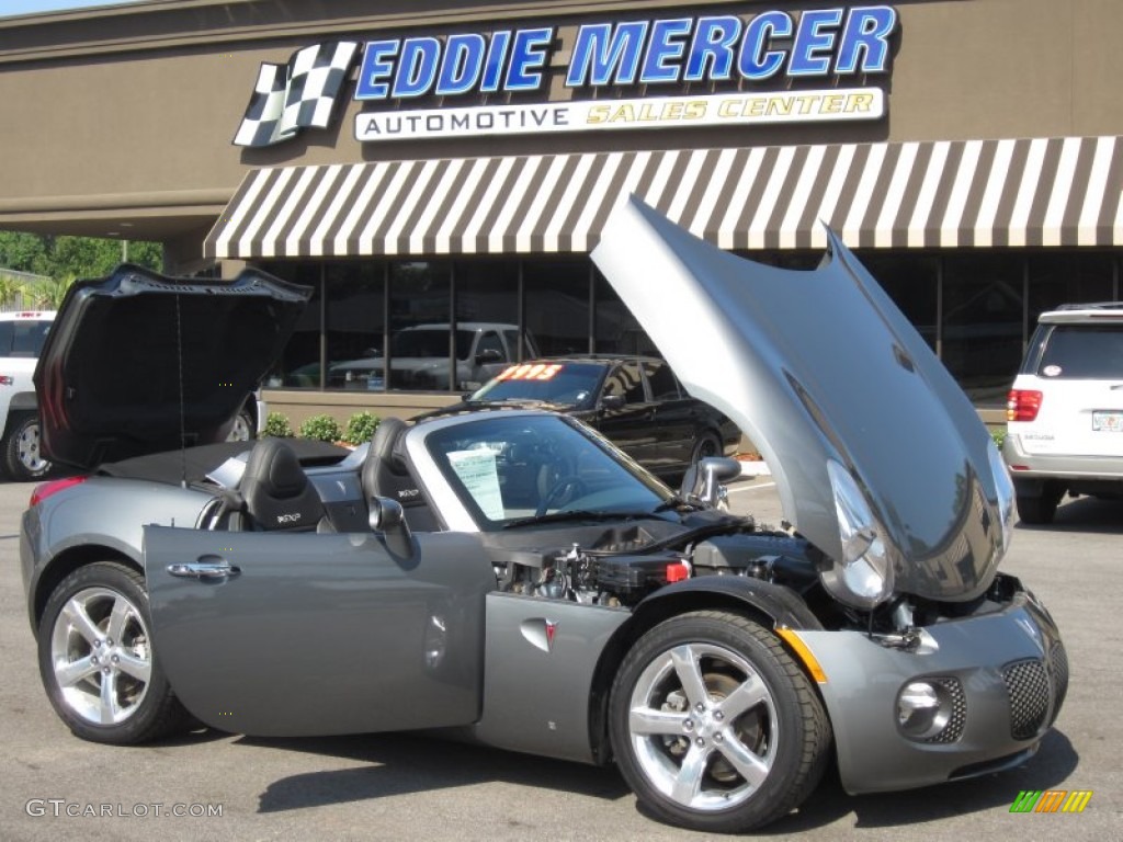 2007 Solstice GXP Roadster - Sly Gray / Ebony photo #19