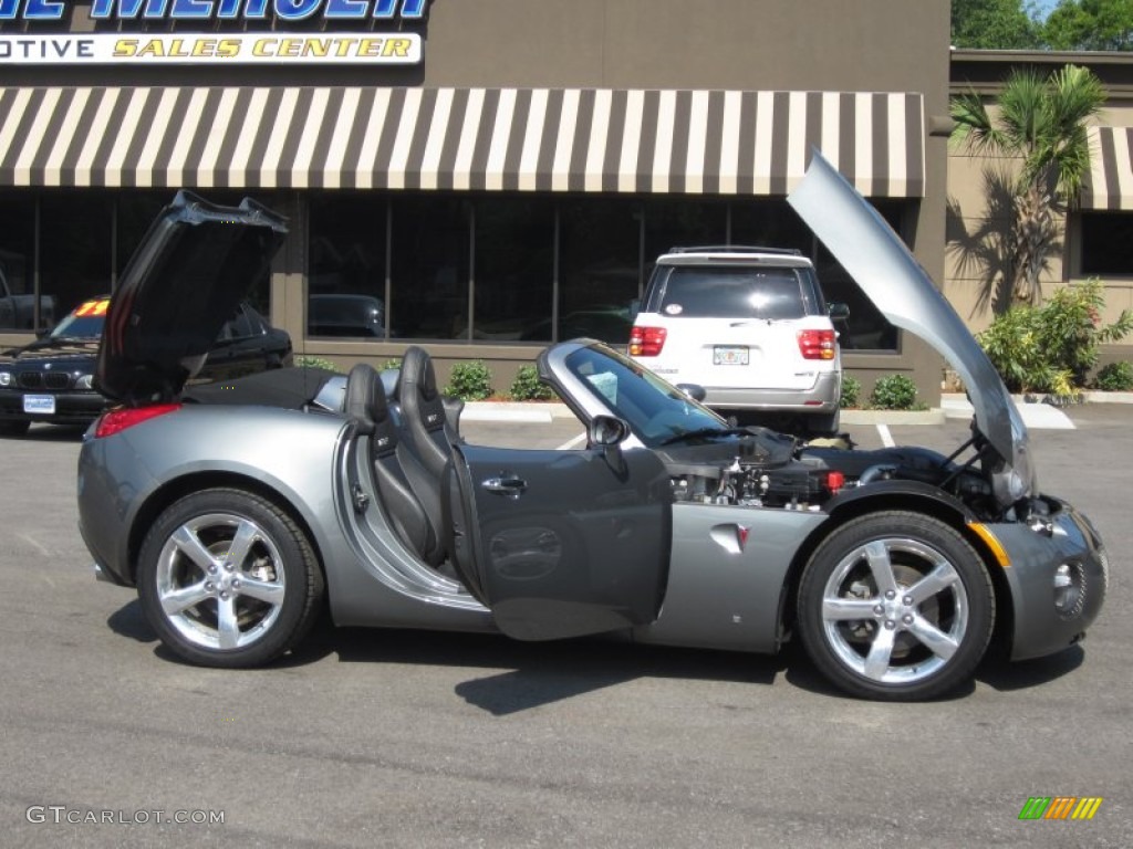 2007 Solstice GXP Roadster - Sly Gray / Ebony photo #20