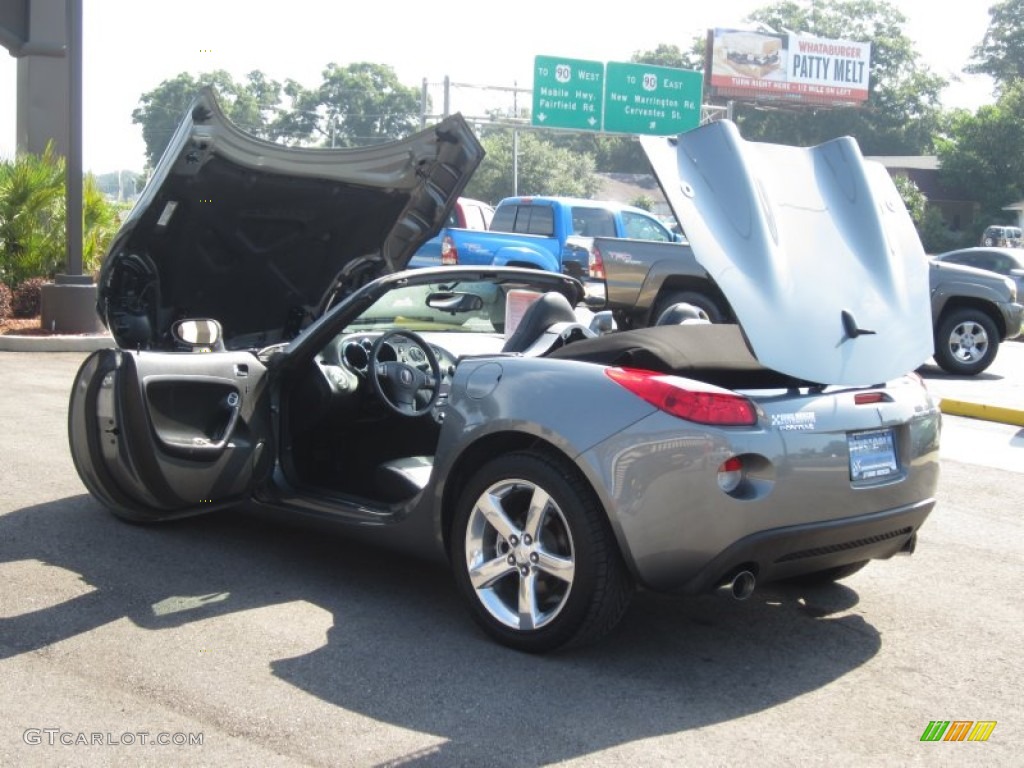 2007 Solstice GXP Roadster - Sly Gray / Ebony photo #22