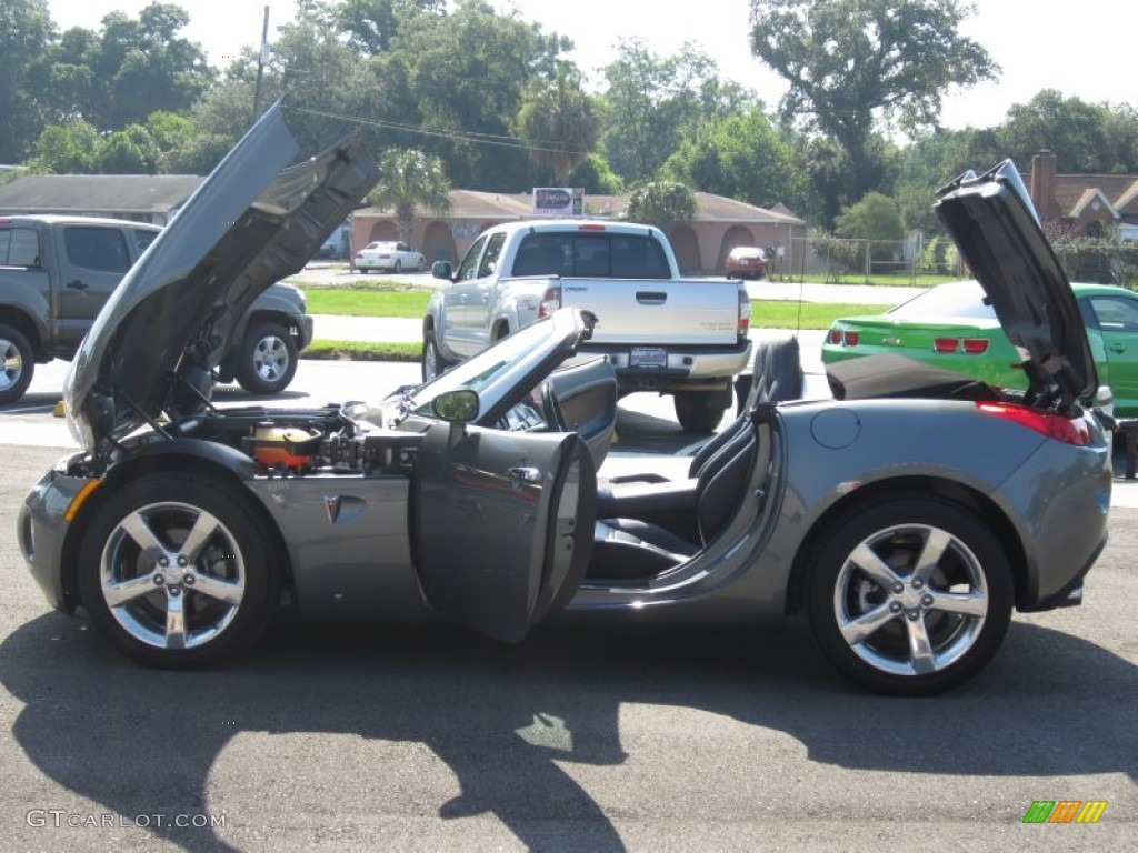 2007 Solstice GXP Roadster - Sly Gray / Ebony photo #23