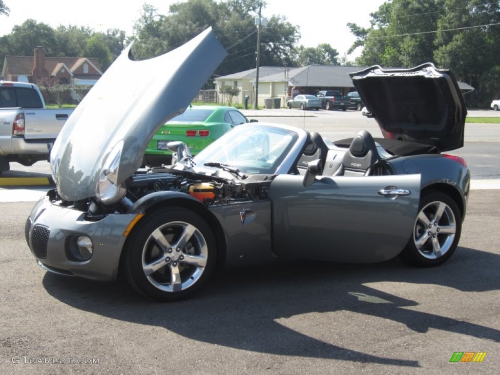 2007 Solstice GXP Roadster - Sly Gray / Ebony photo #24