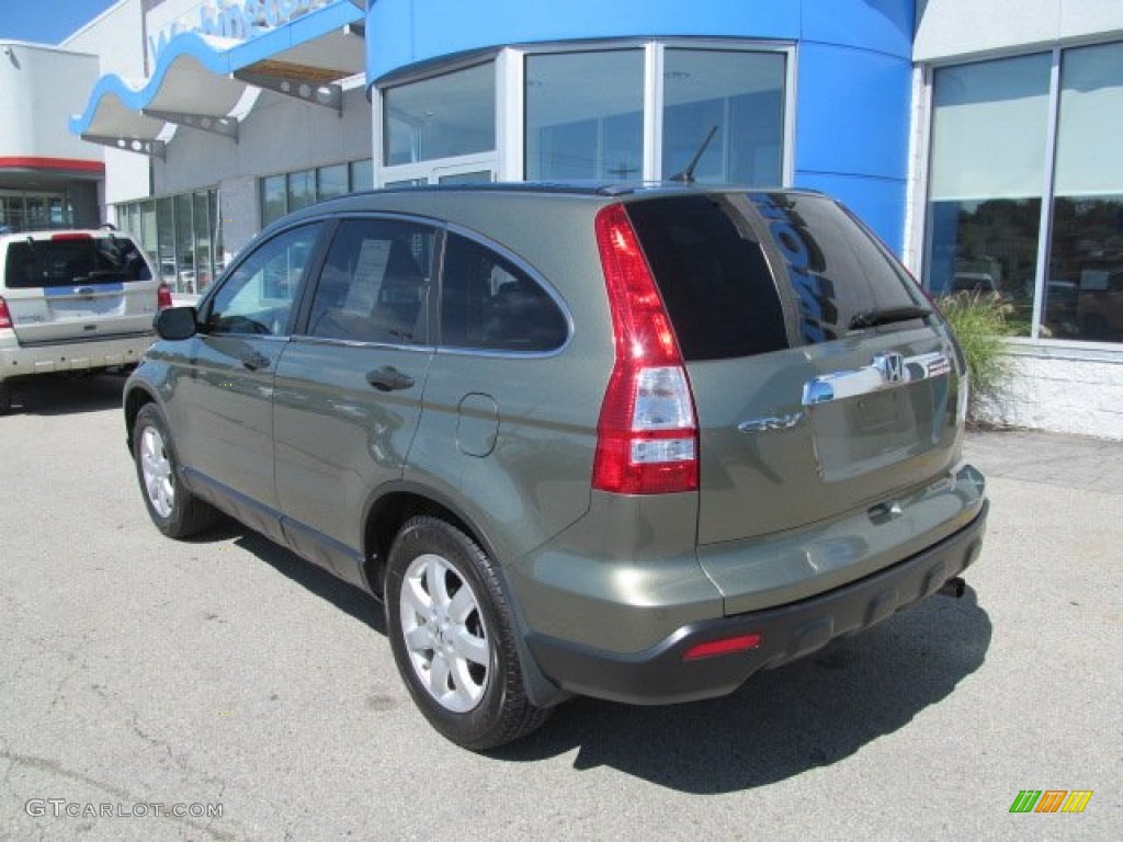 2008 CR-V EX 4WD - Green Tea Metallic / Ivory photo #5