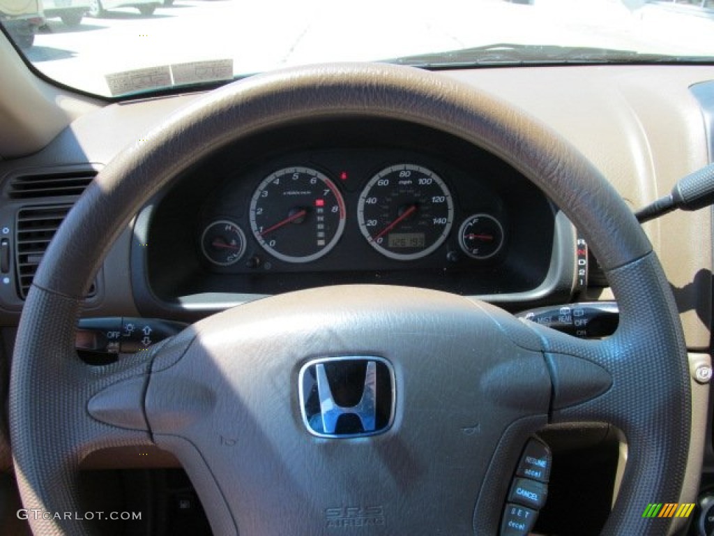 2003 CR-V LX 4WD - Clover Green Pearl / Saddle photo #15