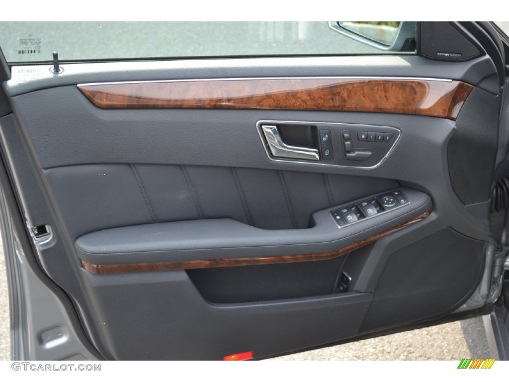 2011 Mercedes-Benz E 350 4Matic Sedan Black Door Panel Photo #66625304
