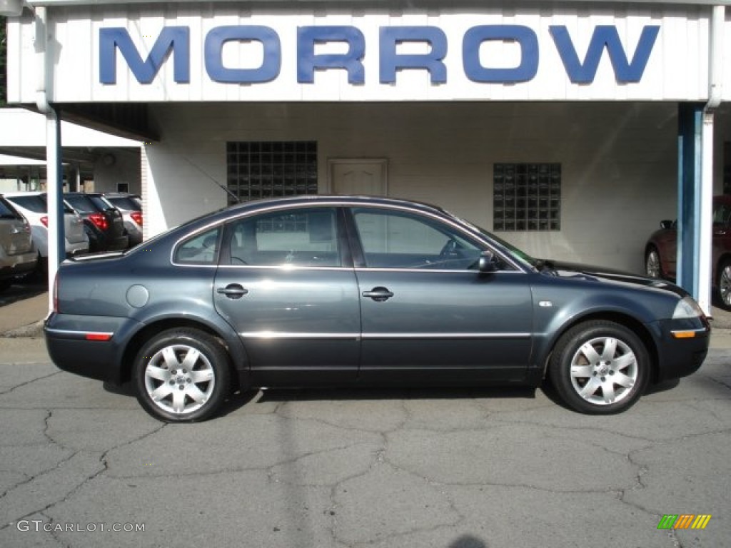 2003 Passat GLX 4Motion Sedan - Blue Anthracite Pearl / Black photo #1