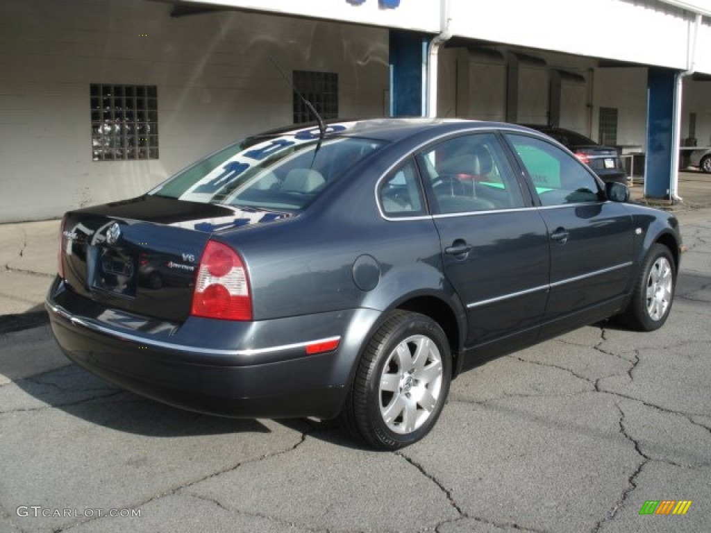 2003 Passat GLX 4Motion Sedan - Blue Anthracite Pearl / Black photo #8