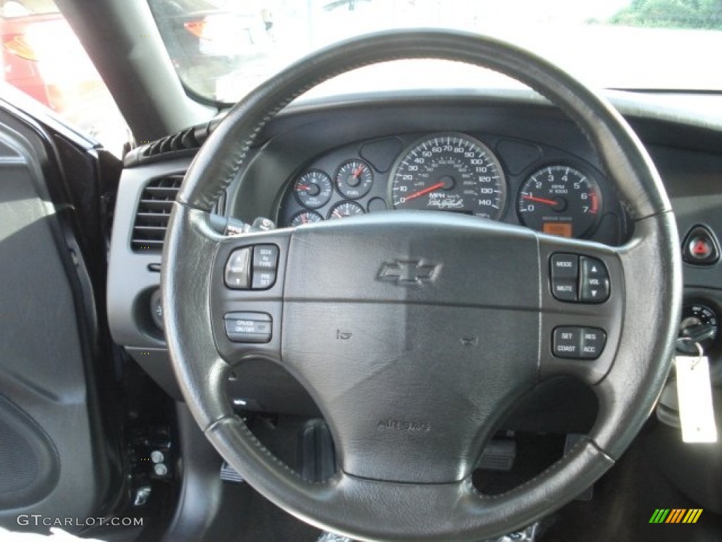 2004 Chevrolet Monte Carlo Dale Earnhardt Jr. Signature Series Ebony Black Steering Wheel Photo #66625745