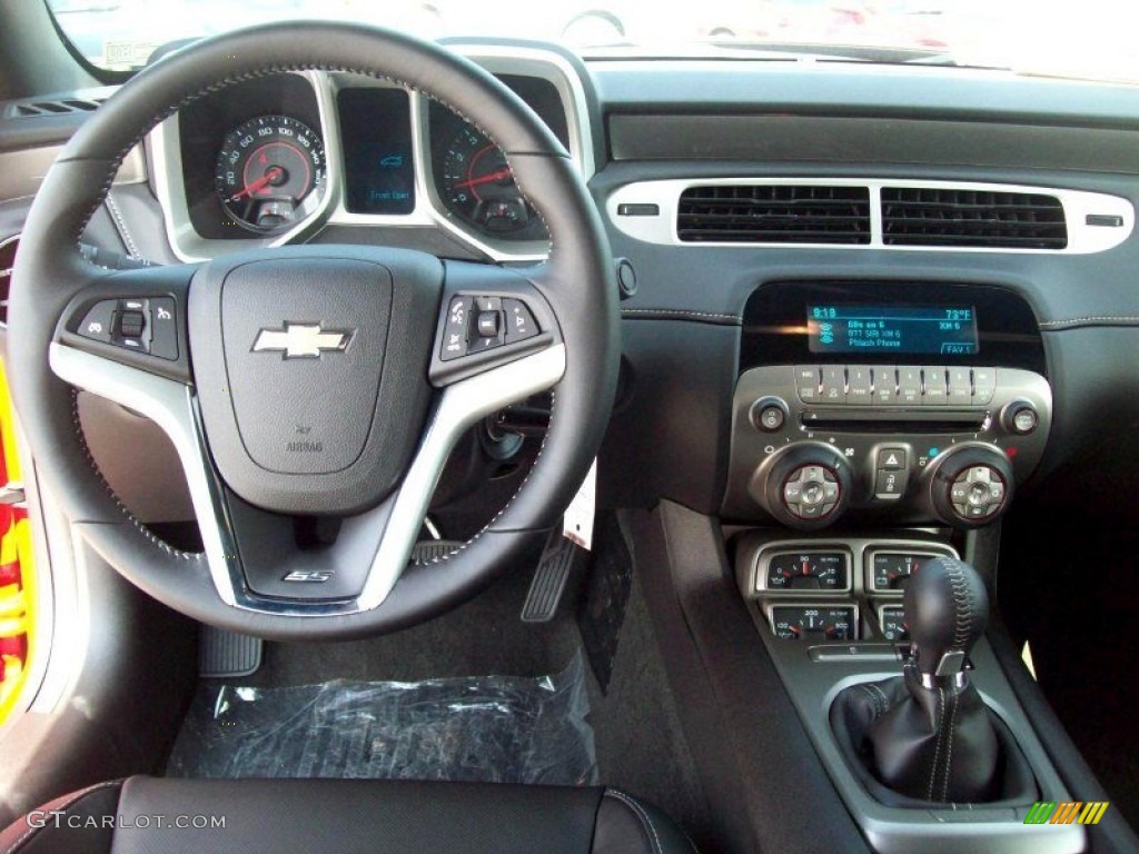 2012 Chevrolet Camaro SS/RS Coupe Black Steering Wheel Photo #66626834