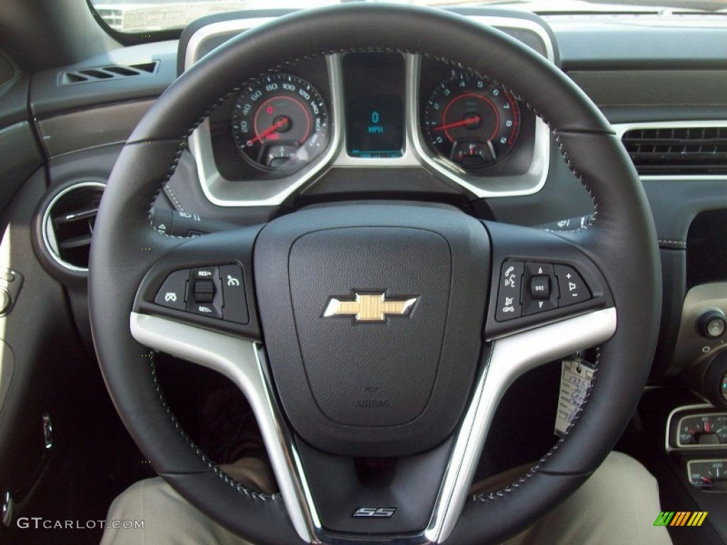 2012 Chevrolet Camaro SS/RS Coupe Black Steering Wheel Photo #66626972
