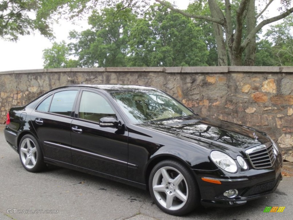 Black 2009 Mercedes-Benz E 350 Sedan Exterior Photo #66627392