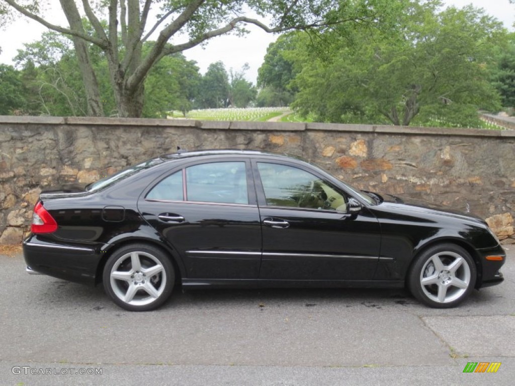 Black 2009 Mercedes-Benz E 350 Sedan Exterior Photo #66627449
