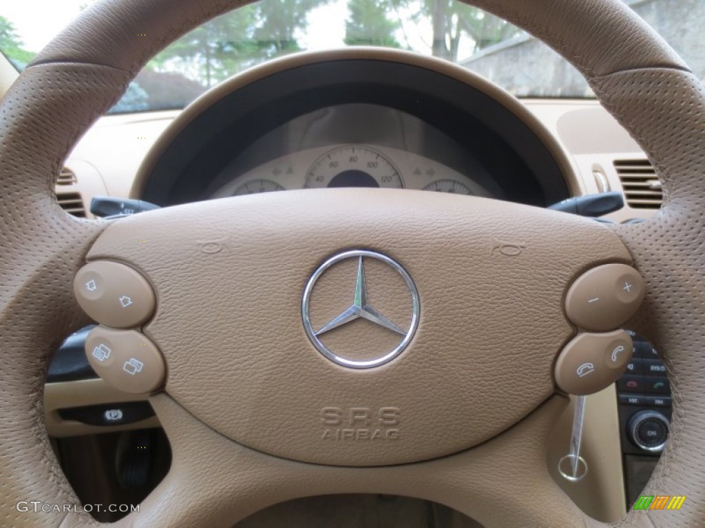 2009 Mercedes-Benz E 350 Sedan Cashmere Steering Wheel Photo #66627525