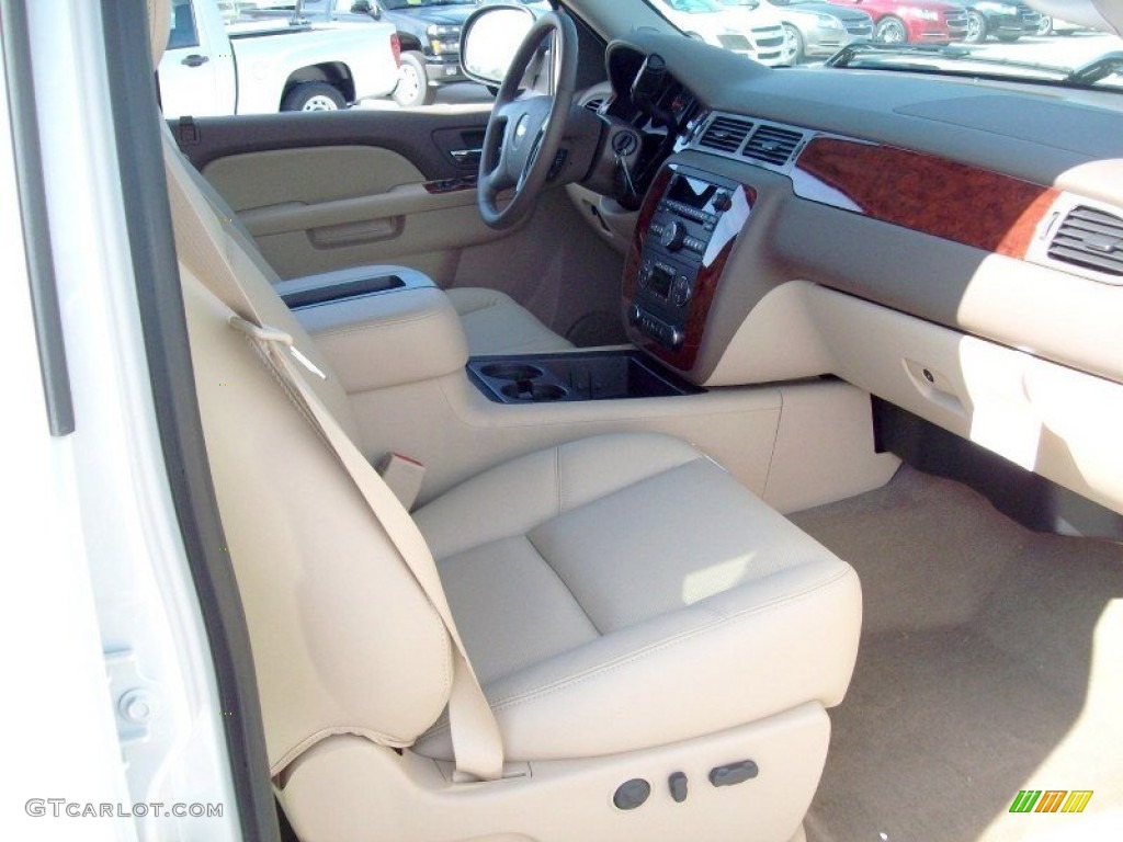 2012 Silverado 1500 LTZ Crew Cab 4x4 - White Diamond Tricoat / Light Cashmere/Dark Cashmere photo #6