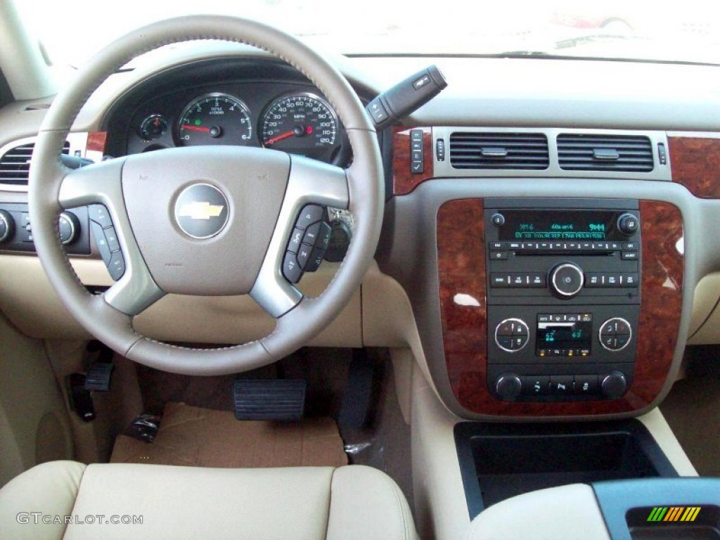 2012 Silverado 1500 LTZ Crew Cab 4x4 - White Diamond Tricoat / Light Cashmere/Dark Cashmere photo #7