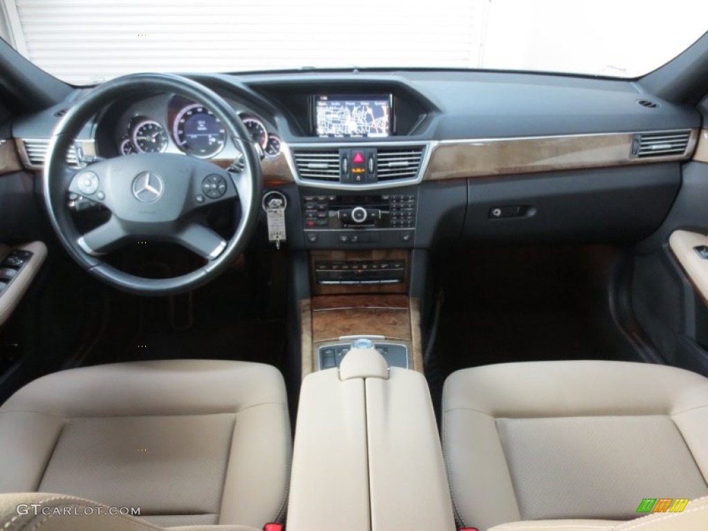 2010 Mercedes-Benz E 350 Sedan Almond Beige Dashboard Photo #66627782