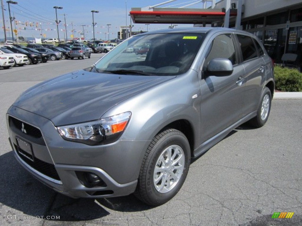 2012 Outlander Sport ES - Mercury Gray Pearl / Black photo #1