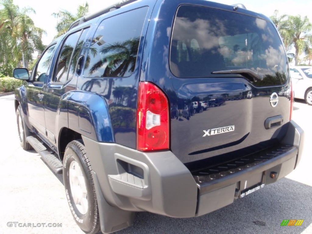 2008 Xterra S - Midnight Blue / Steel/Graphite photo #9