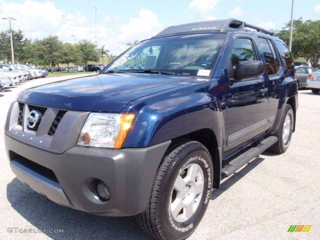 2008 Xterra S - Midnight Blue / Steel/Graphite photo #13