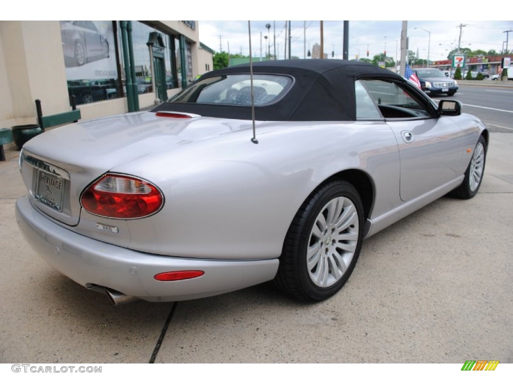 2005 XK XK8 Convertible - Platinum Silver Metallic / Charcoal photo #5