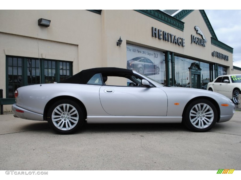 2005 XK XK8 Convertible - Platinum Silver Metallic / Charcoal photo #6