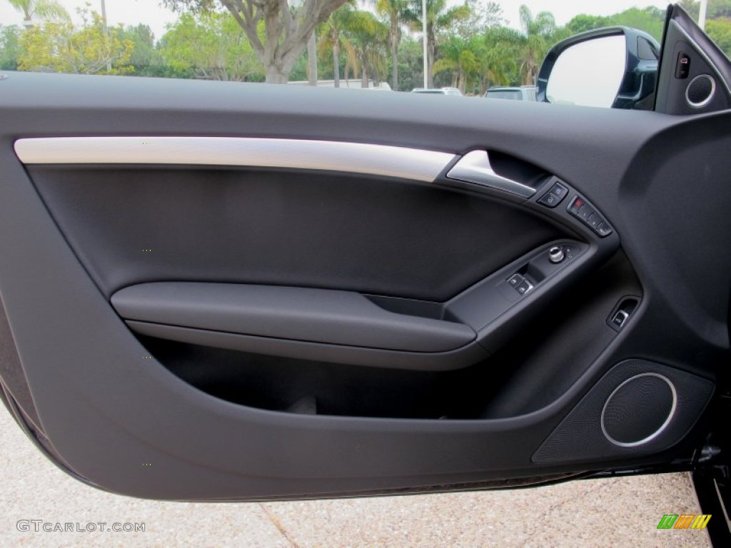 2013 Audi A5 2.0T quattro Coupe Black Door Panel Photo #66632024