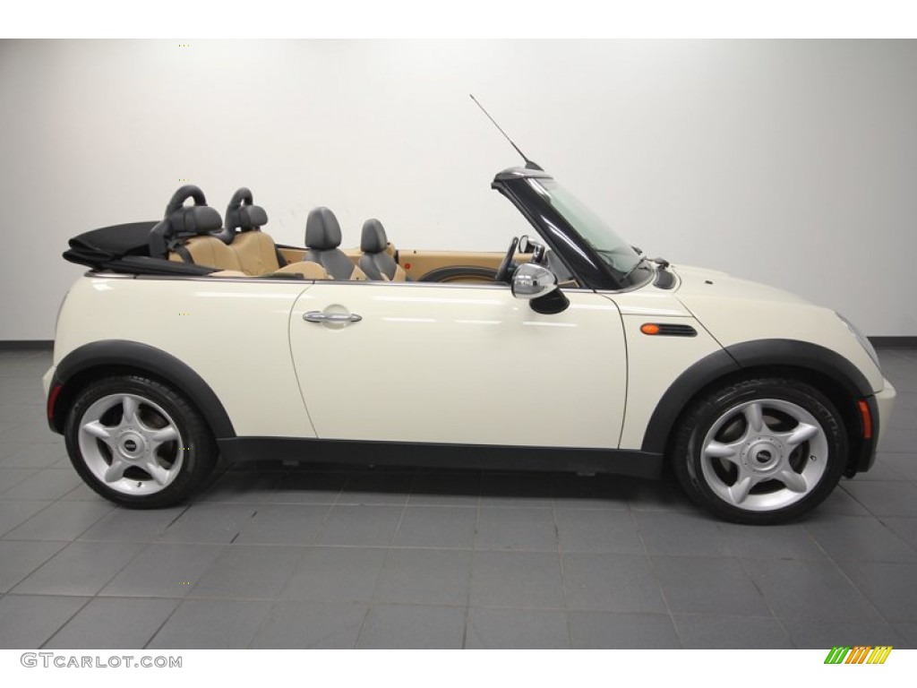 2007 Cooper Convertible - Pepper White / Cordoba Beige photo #8