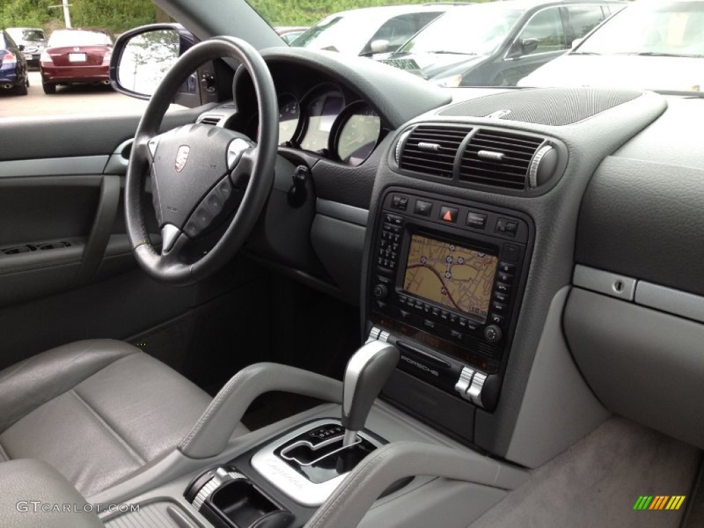 2006 Porsche Cayenne Tiptronic Stone/Steel Grey Dashboard Photo #66633980
