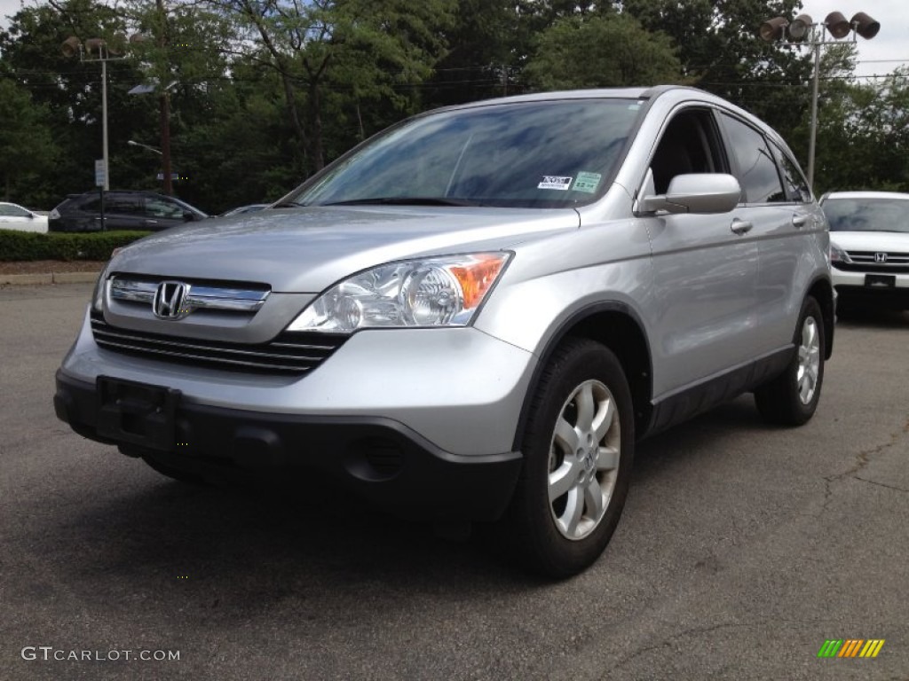 2009 CR-V EX-L 4WD - Alabaster Silver Metallic / Gray photo #5