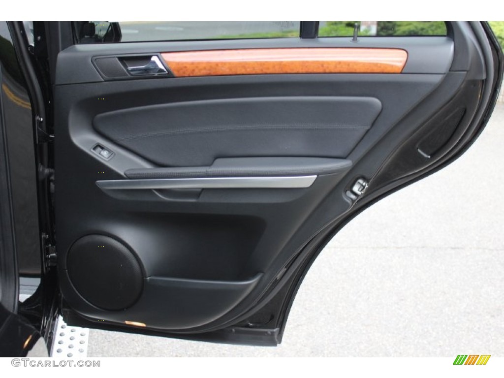 2009 Mercedes-Benz ML 350 4Matic Black Door Panel Photo #66635987